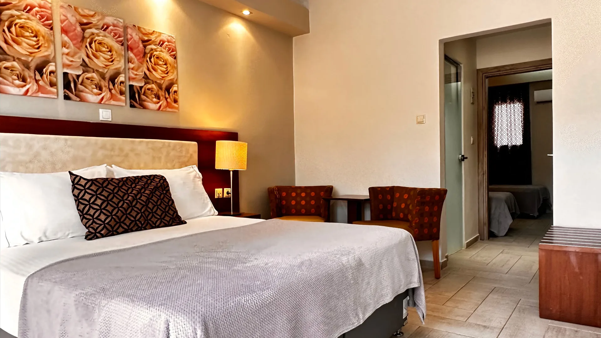 Family Garden View — second room with two single beds